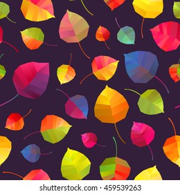 Seamless background - autumn leaves