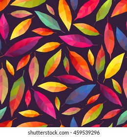 Seamless background - autumn leaves