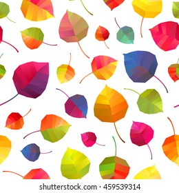 Seamless background - autumn leaves