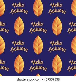 Seamless background - autumn leaves