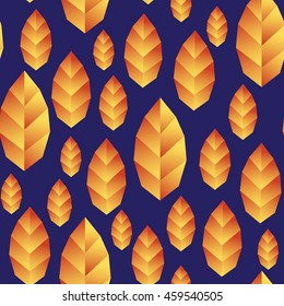 Seamless background - autumn leaves