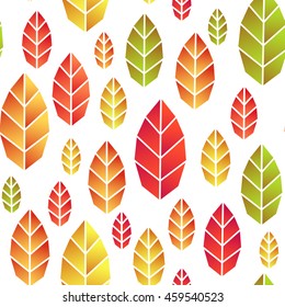 Seamless background - autumn leaves
