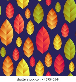 Seamless background - autumn leaves
