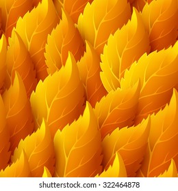 Seamless background  autumn leaves. Vector illustration EPS 10