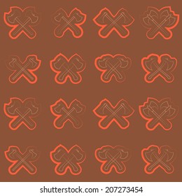 Seamless background with axes