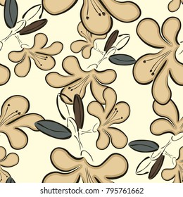 Seamless background with azaleas.