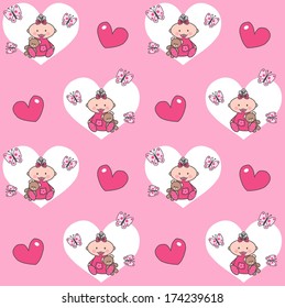 seamless background backdrop pattern baby shower