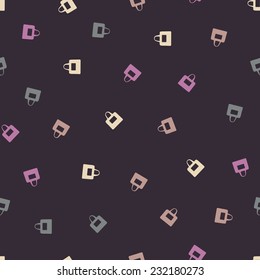 seamless background: bag. Style Illustration Design Pattern