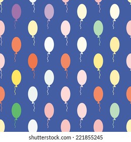 seamless background with balloons