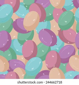 Seamless background with balloons.