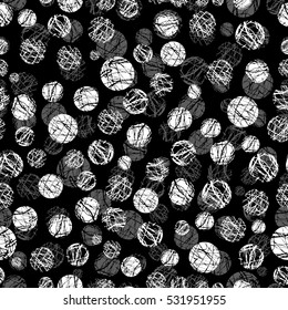Seamless background from balls. Vector