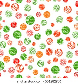 Seamless background from balls. Vector