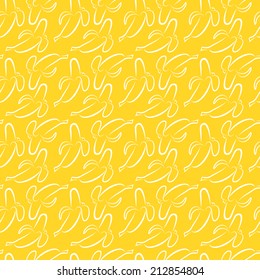 Seamless background with bananas pattern. Vector illustration