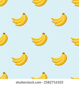 Seamless background with bananas. Vector pattern.