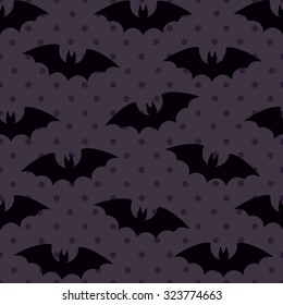 Seamless background with bats