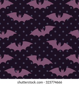 Seamless background with bats