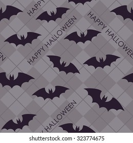 Seamless background with bats