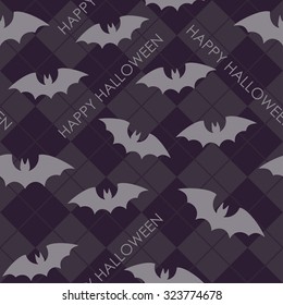 Seamless background with bats