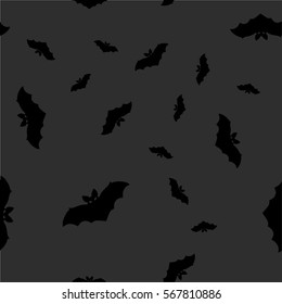 Seamless background with bats.