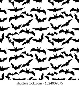 Washi Bats Seamless Vector Repeat Black Stock Vector (Royalty Free ...