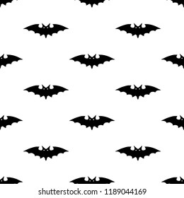 Seamless background with bats. Halloween vector illustration. Pattern for trendy fabric, wallpapers.