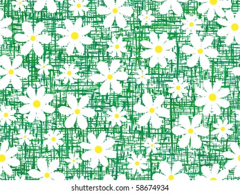 Seamless background.Can be used as background without flowers