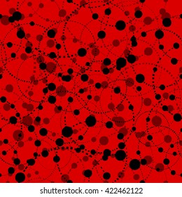 Seamless background beads circles. Vector