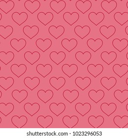 Seamless background from beautiful hearts before Valentine's day
