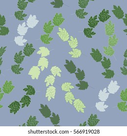 Seamless background with beautiful plants