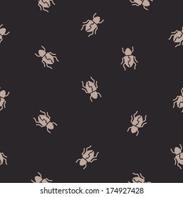 seamless background: beetle. Vector Illustration Design Pattern