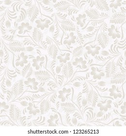 Seamless background of beige in a folk style