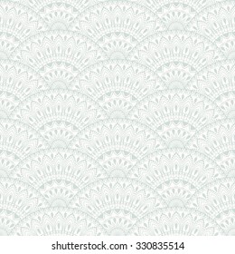Seamless background of beige and green color in the style of indian