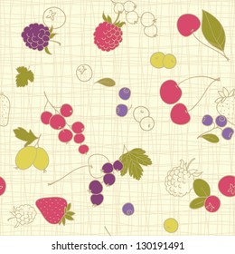 seamless background with berries