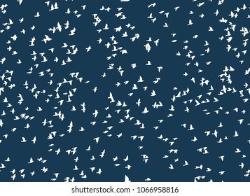 Seamless background with birds. 
