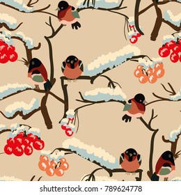 Seamless background with birds