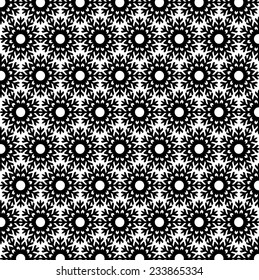 Seamless background of black color in the style of Damascus