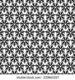 Seamless background of black color in the style of Damascus