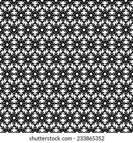 Seamless background of black color in the style of Damascus