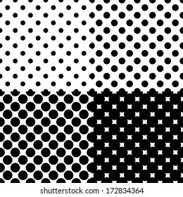 seamless background with black dots