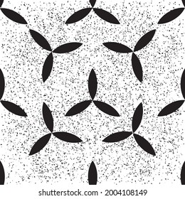 Seamless background with black ellipses. Seamless vector illustration eps 10.