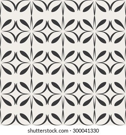 Seamless background with black geometric swirls on a light background.