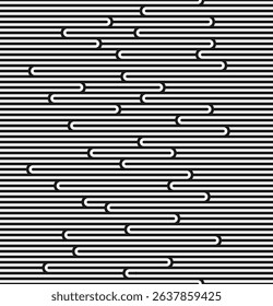 seamless background black pattern with ramen noodles. Vector