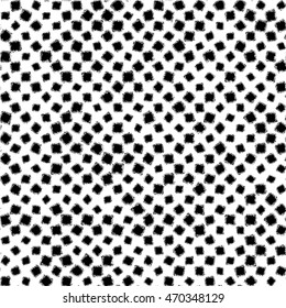 Seamless background black rotated squares. Vector illustration.