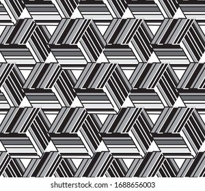 Fondo transparente con segmentos negros (cubo)