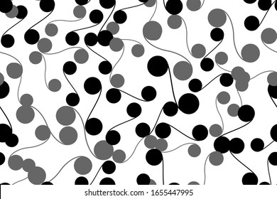 Fondo transparente con motivos circulares en blanco y negro.