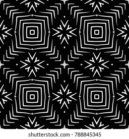Seamless background black and white, grunge vector