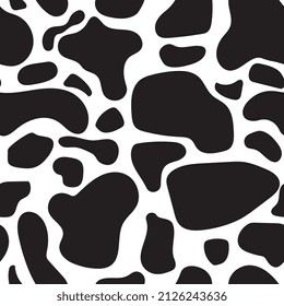 Seamless background black and white pattern Dalmatians. Natural textures dalmatian spots vector