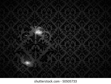 Fondo sin problemas, negro, zoom