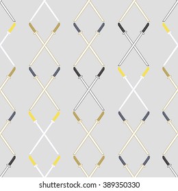 seamless background with bladed weapons