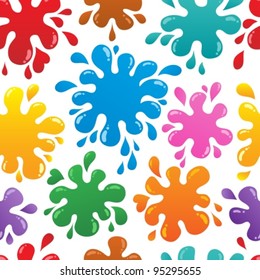 Seamless background with blots 1 - vector illustration.